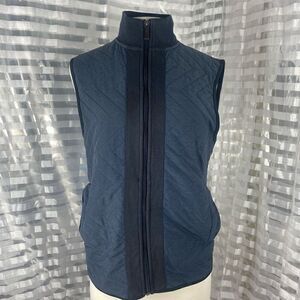 Perry Ellis Blue/Black Zip Up Vest